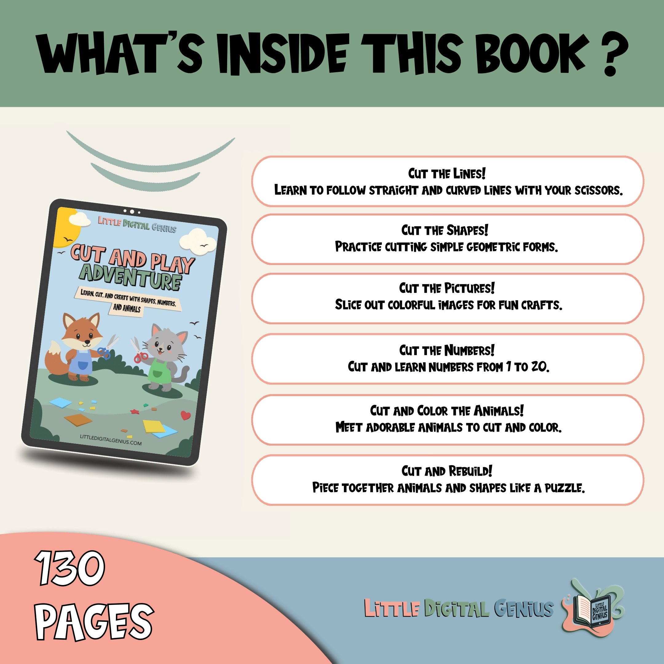 Cut and Play Adventure Workbook