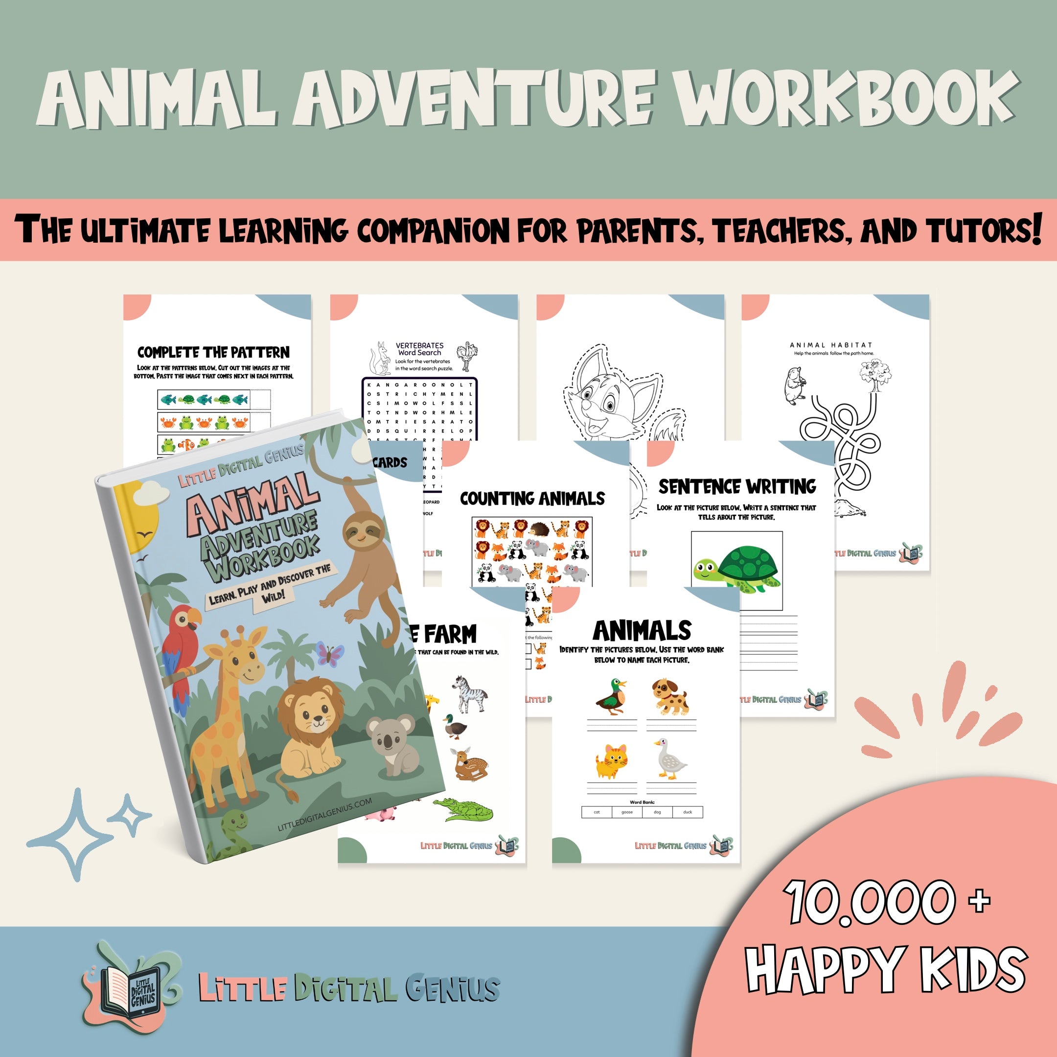 Animal Adventure Workbook